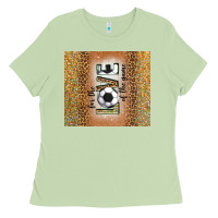 Matcha for the love of the game with soccer tumbler tbs Ladies Tee - TumblerDesignByShophia