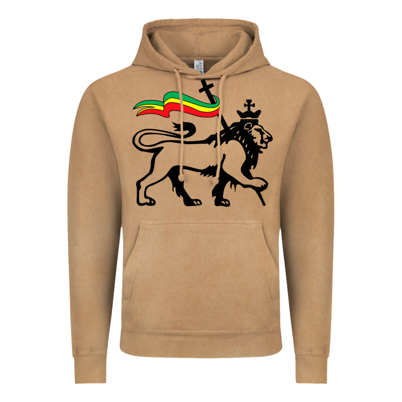 Rasta Lion Of Judah Rastafarian Reggae Lion And Christian Vintage Hoodie by longCreatives | Teevron