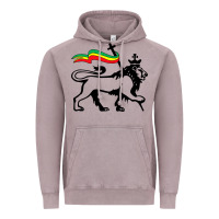 Vintage Zinc Rasta Lion of Judah Rastafarian Reggae Lion and Christian Vintage Hoodie - longCreatives