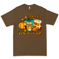 Cacao just a girl who loves fall Premium Tee - Jasminsmagicworld