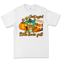 White just a girl who loves fall Premium Tee - Jasminsmagicworld