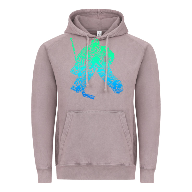 Ice Hockey Goalie Hockey Player Youth Men Kids Boys Vintage Hoodie by longCreatives | Teevron