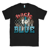 Black Back to blue 4th of july Classic Tee - HowdyJamesFarm