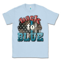 Dusty Blue Back to blue 4th of july Classic Tee - HowdyJamesFarm