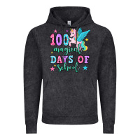 Vintage Black hundred magical days of school unicorn Vintage Hoodie - OliviaCreatesArt