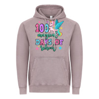 Vintage Zinc hundred magical days of school unicorn Vintage Hoodie - OliviaCreatesArt