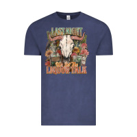 Vintage Denim Last night we let the liquor talk Vintage Tee - HowdyJamesFarm