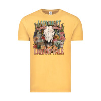 Vintage Mustard Last night we let the liquor talk Vintage Tee - HowdyJamesFarm