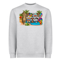 Heather Grey puerto rico Heavyweight Sweatshirt - Artiststas