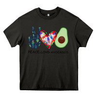 Asphalt PEACE LOVE AVOCADOS Heavy Core Tee - Bettercallsaul