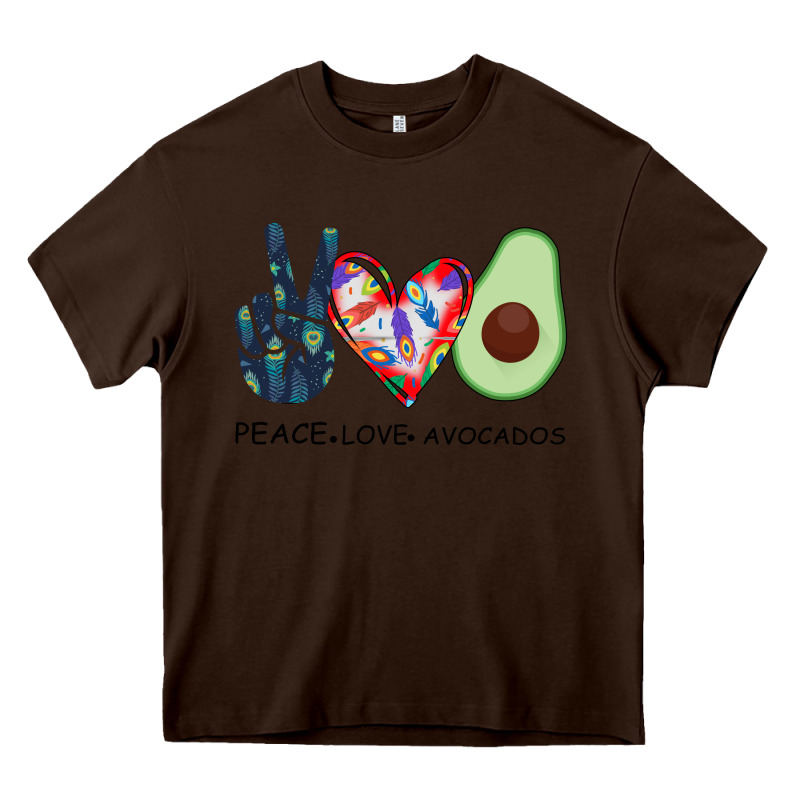 Peace Love Avocados Heavy Core Tee by Bettercallsaul | Teevron