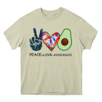 Mossy PEACE LOVE AVOCADOS Heavy Core Tee - Bettercallsaul