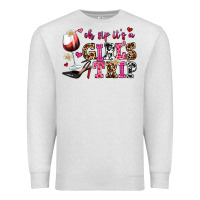 Oatmeal Heather oh sip its a girls trip Premium Sweatshirt - AdoDesignShop