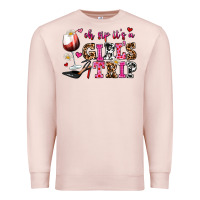 Pale Pink oh sip its a girls trip Premium Sweatshirt - AdoDesignShop