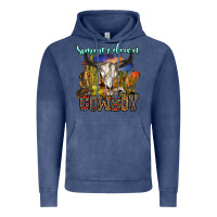 Vintage Denim simmer down cowboy Vintage Hoodie - OliviaCreatesArt