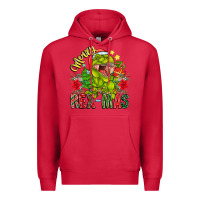 Cardinal Merry Rexmas Premium Hoodie - CowhideDigitalArt