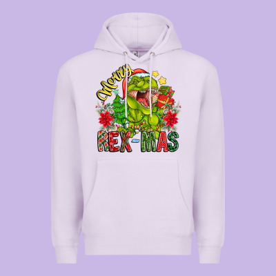 Merry Rexmas Premium Hoodie Designed By Cowhidedigitalart