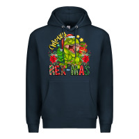 Navy Merry Rexmas Premium Hoodie - CowhideDigitalArt