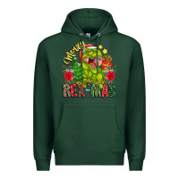Sports Green Merry Rexmas Premium Hoodie - CowhideDigitalArt