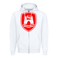 White Wolfsburg Classic Volkswageen Zipper Hoodie - longCreatives
