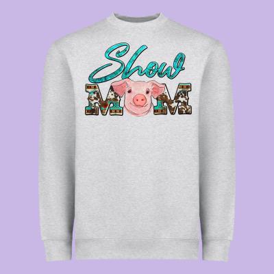 Show Mom Pig Heavyweight Sweatshirt Designed By Artiststas