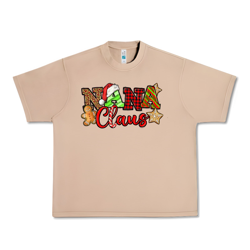 Nana Claus Christmas Lights And Gifts Mother's Day Urban Heavy Tee by HowdyJamesFarm | Teevron