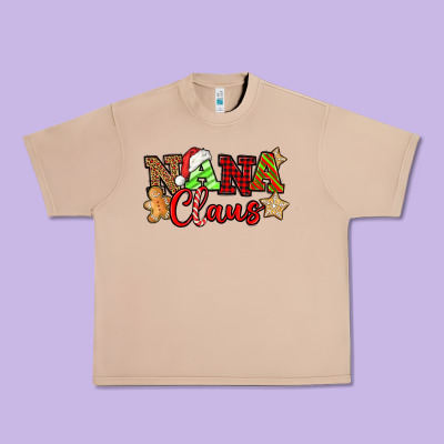 Nana Claus Christmas Lights And Gifts Mother's Day Urban Heavy Tee Designed By Howdyjamesfarm