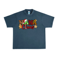 Midnight Navy Nana Claus Christmas Lights And Gifts mother's day Urban Heavy Tee - HowdyJamesFarm