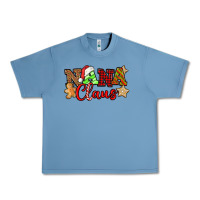 Pebble Blue Nana Claus Christmas Lights And Gifts mother's day Urban Heavy Tee - HowdyJamesFarm