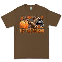Cacao Tis' the season Football black helmet Premium Tee - NancyCooperArtShop
