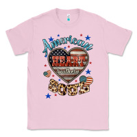 Bubblegum Pink American heart southern soul Classic Tee - HowdyJamesFarm