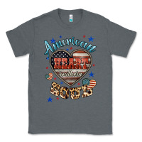 Charcoal Heather American heart southern soul Classic Tee - HowdyJamesFarm