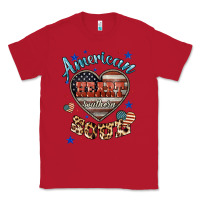Red American heart southern soul Classic Tee - HowdyJamesFarm