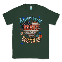Sports Green American heart southern soul Classic Tee - HowdyJamesFarm