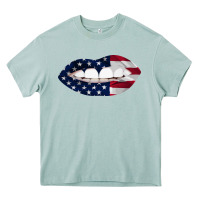 Arona Lips American Flag Heavy Core Tee - Bettercallsaul
