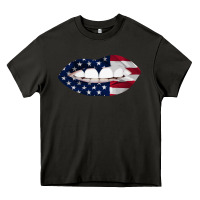 Asphalt Lips American Flag Heavy Core Tee - Bettercallsaul