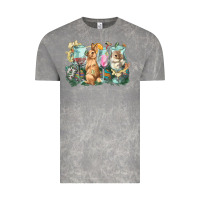 Cloud Rock Easter Day wine glasses bunny Vintage Tee - HowdyJamesFarm