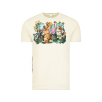 Vintage Arctic Easter Day wine glasses bunny Vintage Tee - HowdyJamesFarm