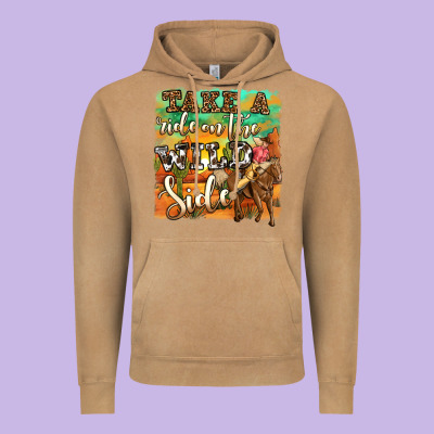 Take A Ride On The Wild Side Vintage Hoodie Designed By Oliviacreatesart
