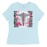 Baby Blue nurse Ladies Tee - TumblerDesignByShophia
