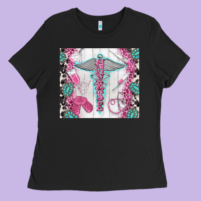 Nurse Ladies Tee Designed By Tumblerdesignbyshophia