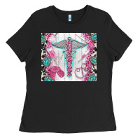 Black nurse Ladies Tee - TumblerDesignByShophia