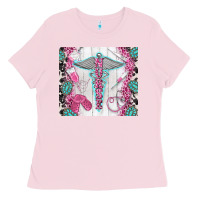 Bubblegum Pink nurse Ladies Tee - TumblerDesignByShophia