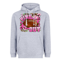 Heather Grey pink out Heavyweight Hoodie - AdoDesignShop