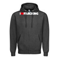 Charcoal Heather I Love Fracking Zipper Hoodie - longCreatives