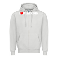 Dove Grey I Love Fracking Zipper Hoodie - longCreatives