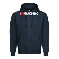Navy I Love Fracking Zipper Hoodie - longCreatives