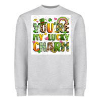 Heather Grey you're my lucky charm artiststas filigran Heavyweight Sweatshirt - Artiststas