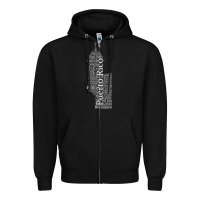 Black Puerto Rico El Moro Prideful Puerto Rican Cities and Towns Zipper Hoodie - longCreatives