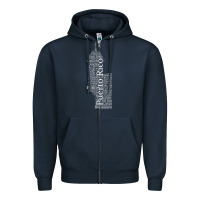 Navy Puerto Rico El Moro Prideful Puerto Rican Cities and Towns Zipper Hoodie - longCreatives